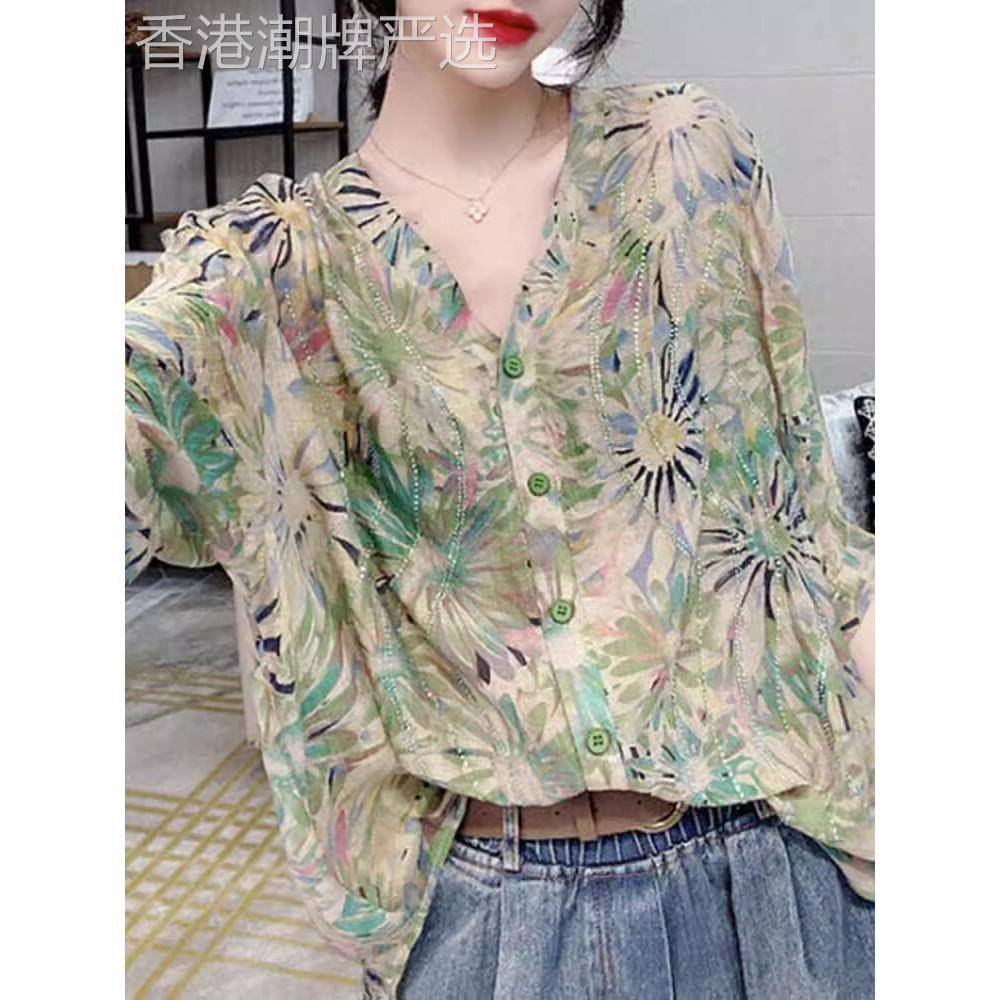 中长版衬衫短袖女夏2026新款小衫女装雪纺夏季外贸遮屁股衬衫上衣