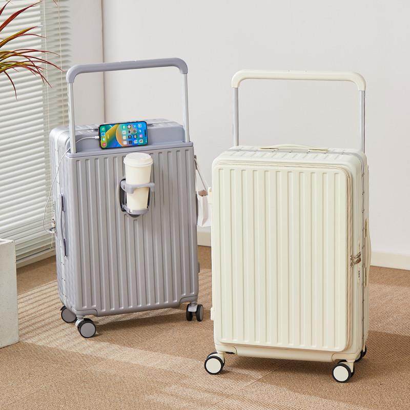 侧开行李箱宽拉杆女加厚结实耐用旅行箱2025新款翻盖式拉杆箱20寸