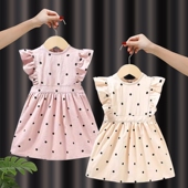 纯棉无袖 女宝宝罩衣夏天防水防脏儿童罩衣婴儿吃饭围兜幼儿园护衣