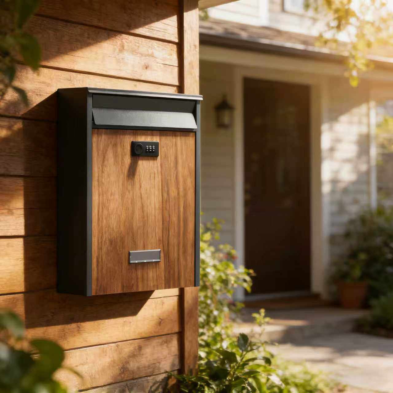 洛斯泰克别墅户外挂墙带锁信报箱密码锁邮箱投递箱投票意见箱