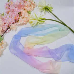 汉服女披肩彩虹披帛古风古装摄影雪纺女舞蹈道具仙气披肩防晒