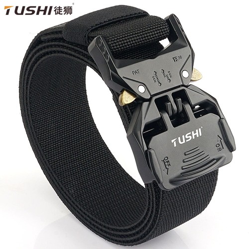 战术腰带男休闲工装弹力帆布皮带