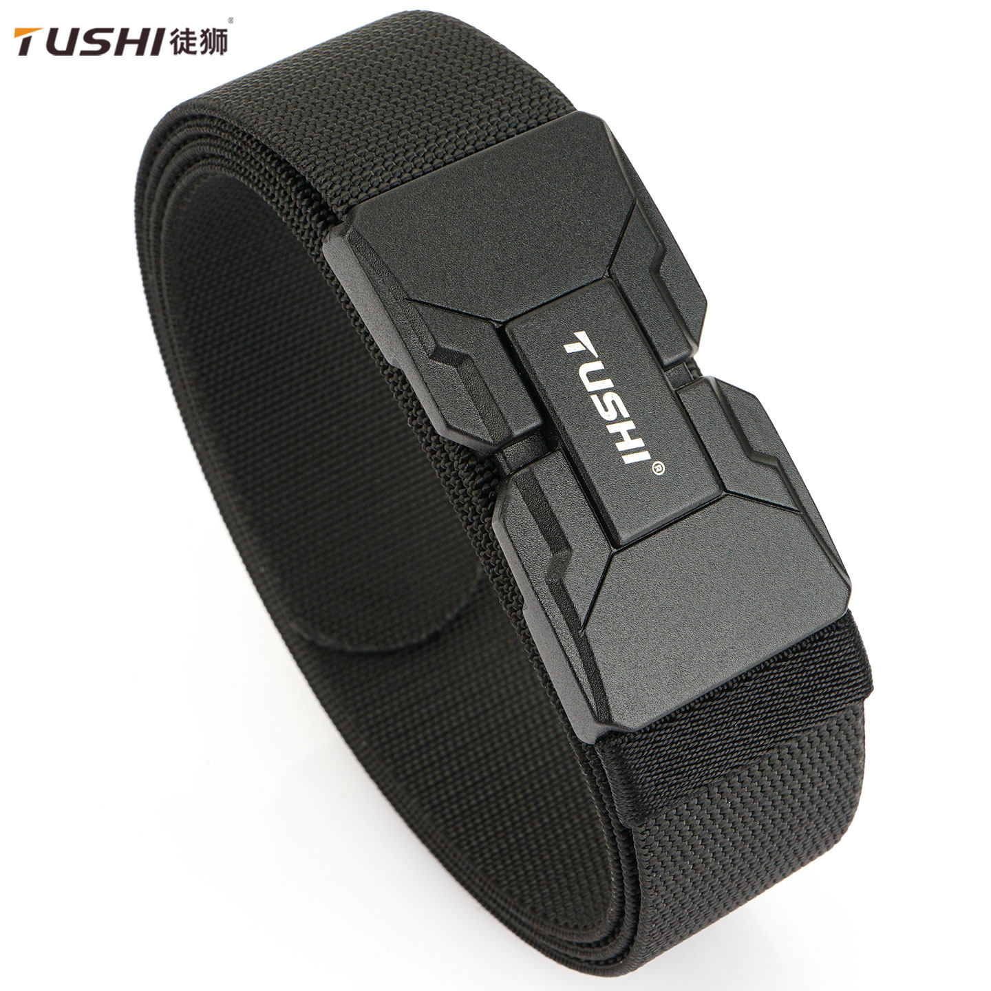 徒狮休闲男战术腰带户外快拆自动磁力扣舒适弹力帆布皮带百搭裤带