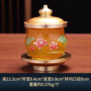 琉璃家用酒杯供酒杯佛前供佛供杯供神贡杯佛具摆件