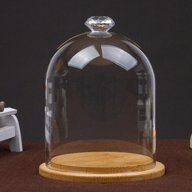 透明香薰蜡烛玻璃罩展示玻璃罩防尘罩无烟精油香氛蜡烛玻璃罩