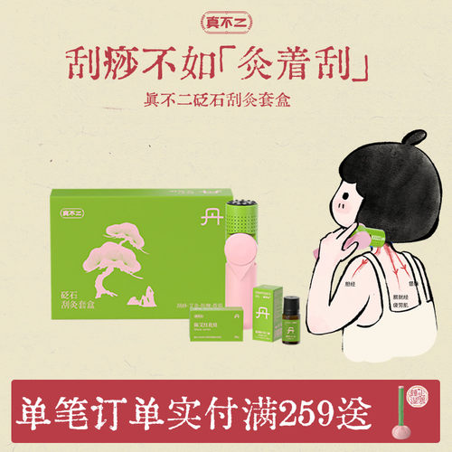 【papi酱&阿雅推荐】真不二砭石艾灸仪艾灸盒随身艾灸棒家用刮痧