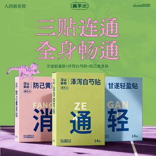 【U先试用】真不二甘遂轻盈贴轻通消艾灸贴带脉贴1盒/14贴