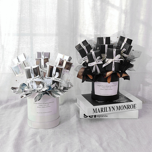 香茶烟花束礼盒diy手工材料包装生日礼物送老公情人520七夕父亲节