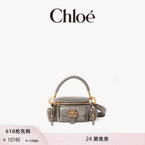 Chloe蔻依鳄鱼纹皮革小号相机包