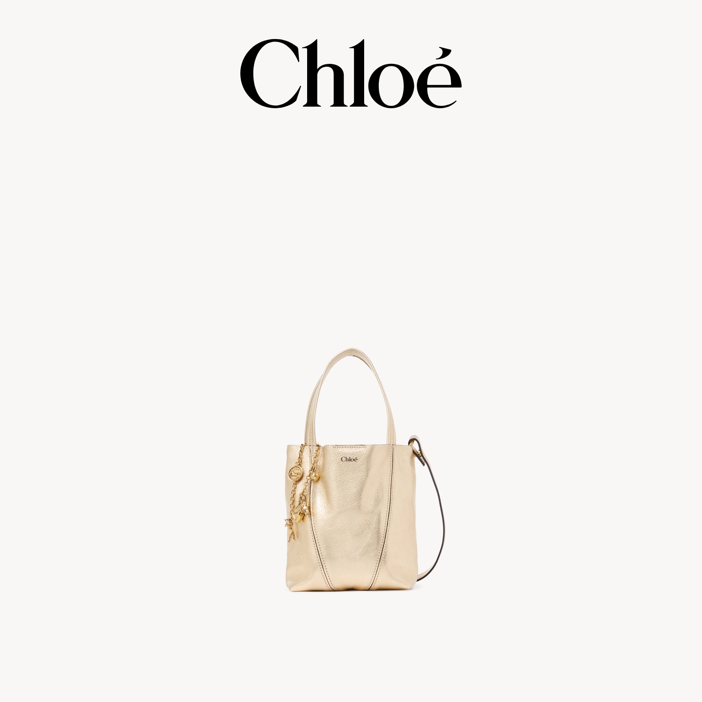 【春季新品】Chloe蔻依 2026春季新款小号CHLOÉ SPIN皮革托特包
