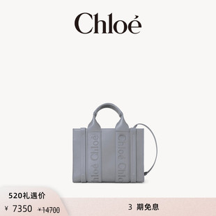 WOODY小號單肩斜挎小牛皮托特包女包 Chloe蔻依 限時禮遇