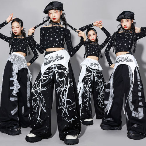 女童jaz爵士舞演出服孩走