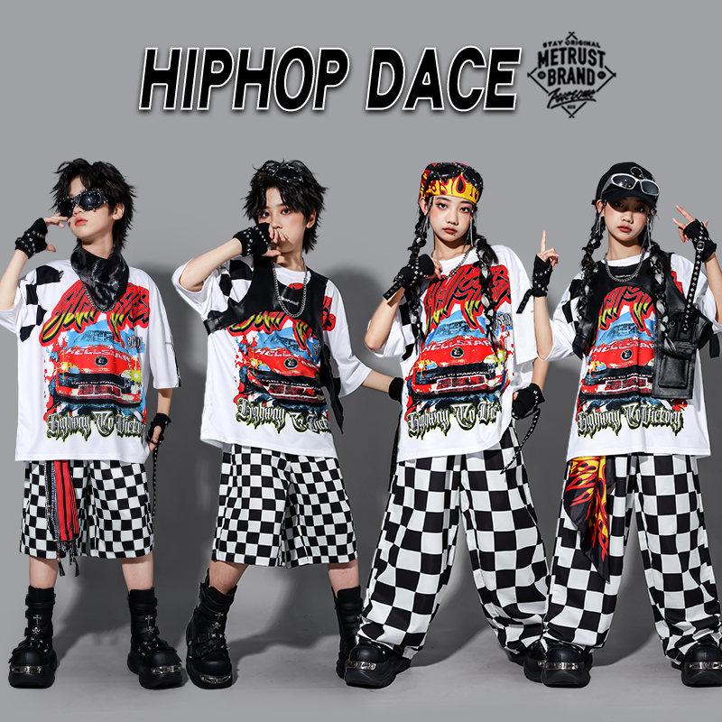 儿童街舞演出服套装hiphop