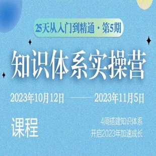 飞飞Faye25天知识体系实操营视频打造知识IP个人变现复盘模版课程