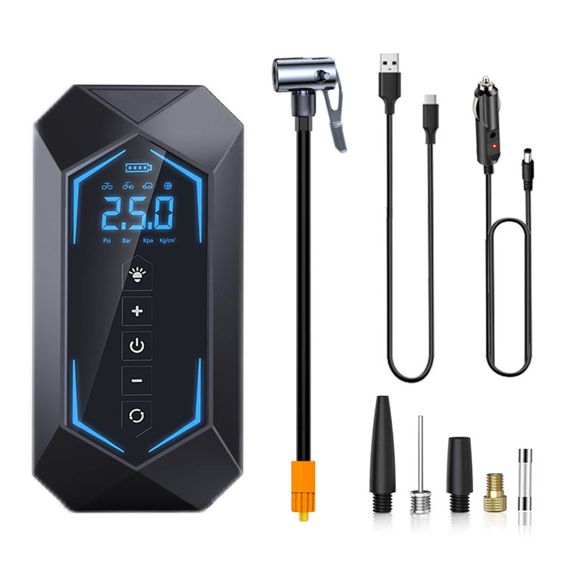 车载无线充气泵便携式电动汽轿车用打轮胎冲气筒压自动高压大功率