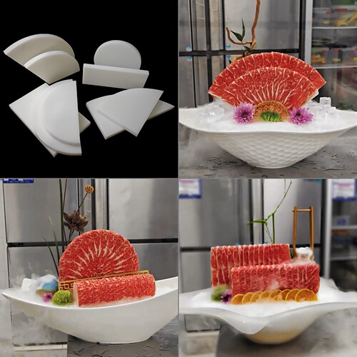 和牛姿造模具新鲜牛肉片摆盘装饰