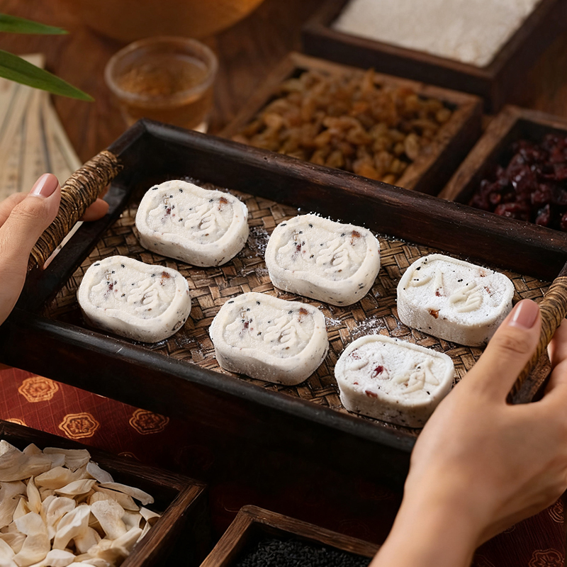 张大酥红枣山药八珍糕中式传统无蔗糖茯苓薏米手工营养糕点小零食