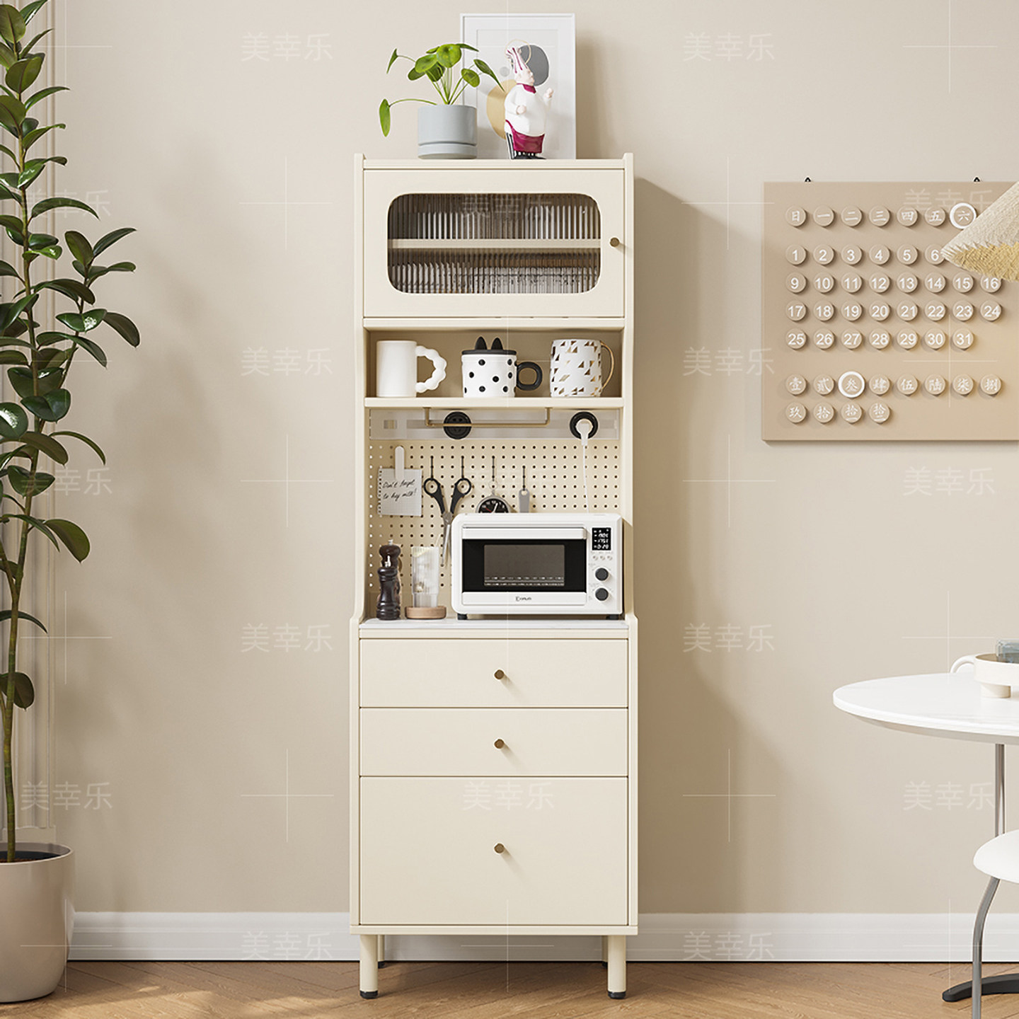 新款餐柜高柜一体靠墙收纳柜窄边收纳柜实木客厅小立柜咖啡吧台,住宅家具,餐边柜,淘宝优惠券,粉丝福利购,淘宝优惠卷