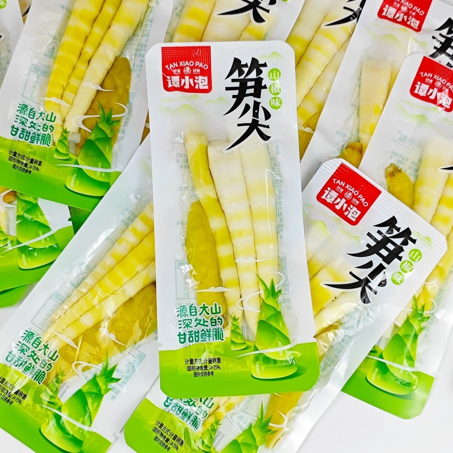 谭小泡笋尖泡椒脆笋开袋即食酸辣笋子笋尖竹笋小包装休闲零食小吃
