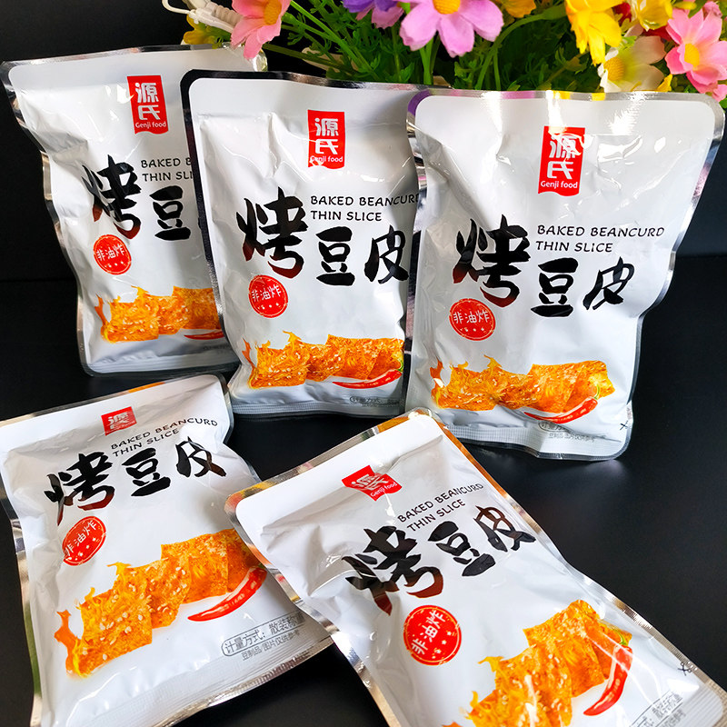 源氏烤豆皮500g散装称重网红吃货