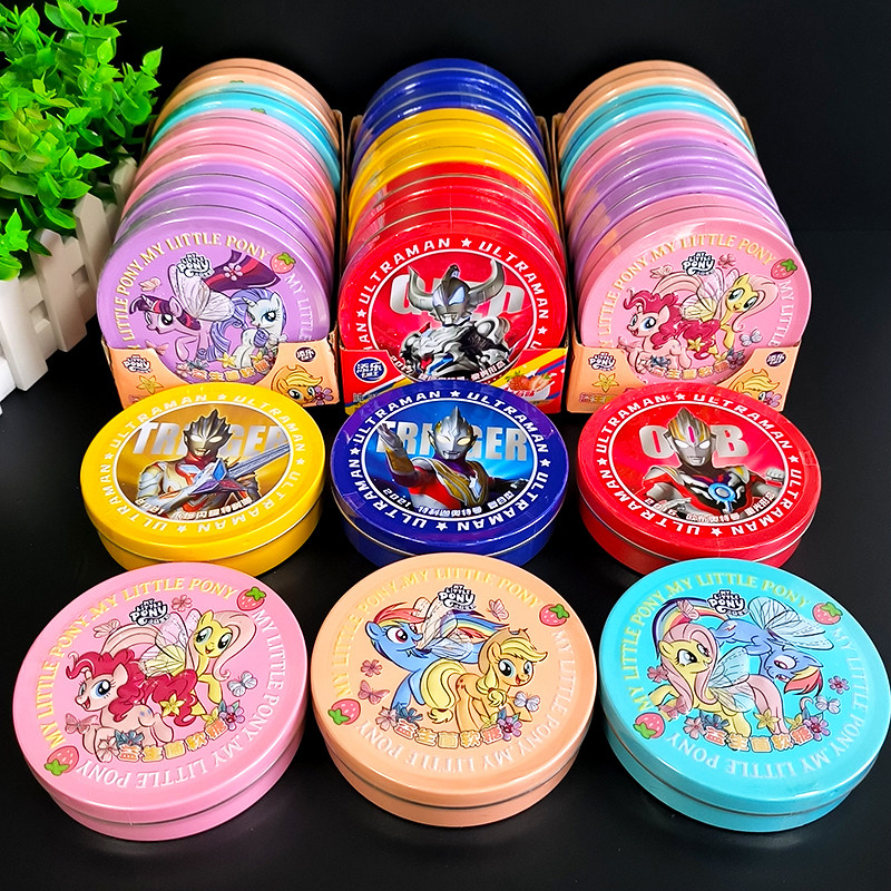 添乐卡通王小马宝莉糖果软糖益生菌水果汁儿童qq多彩软糖零食盒装