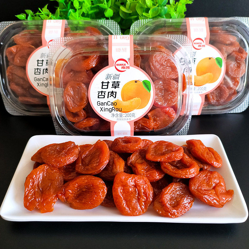 新品南凯新疆甘草杏肉200g盒装包图片
