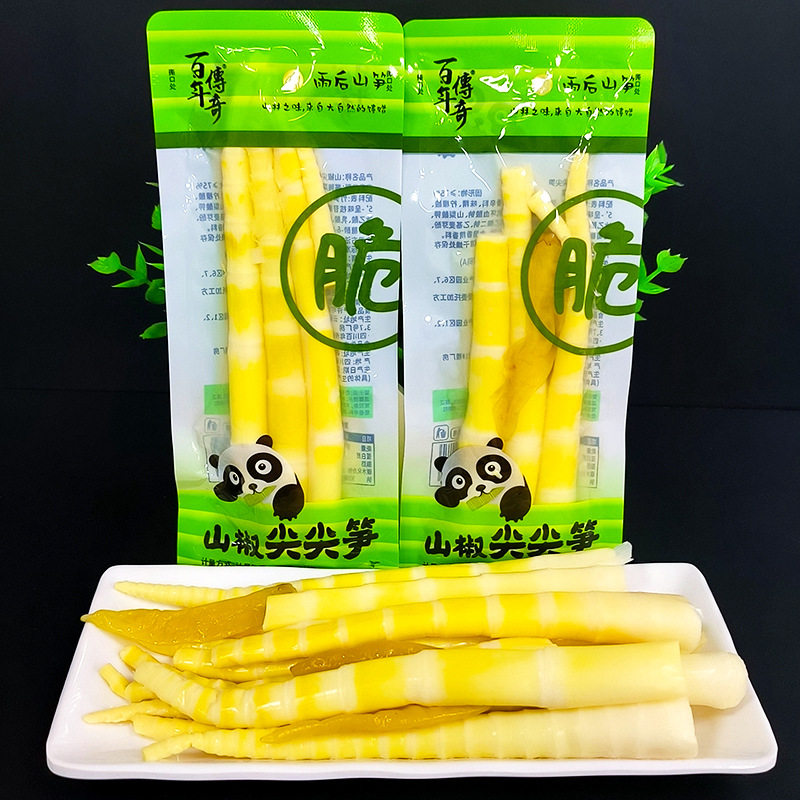 百年传奇山椒味笋尖脆笋开袋即食笋条笋尖竹笋小包装休闲零食小吃