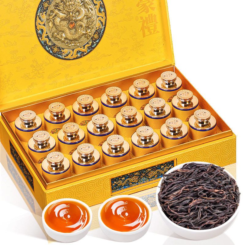 飘香韵 茶叶礼盒装 特级大红袍乌龙茶肉桂岩茶过新年货送礼送长辈,茶,大红袍,淘宝优惠券,粉丝福利购,淘宝优惠卷