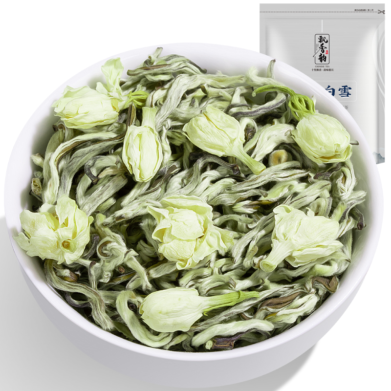 2025新茶-特级茉莉花茶白雪250g