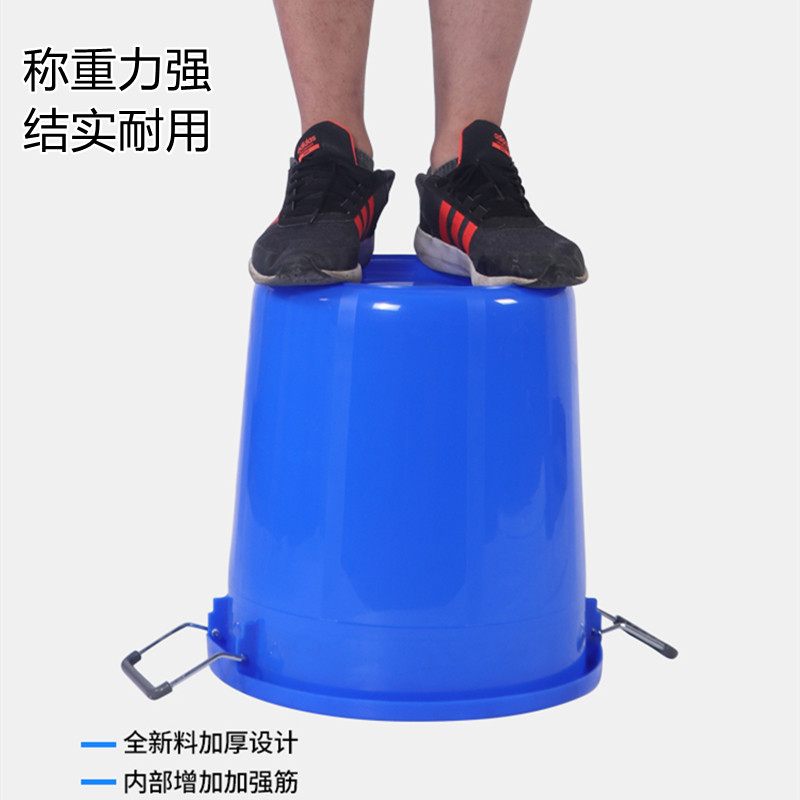 大号加厚塑料水桶带盖圆桶100L160L食品级储水桶家用垃圾发酵胶桶