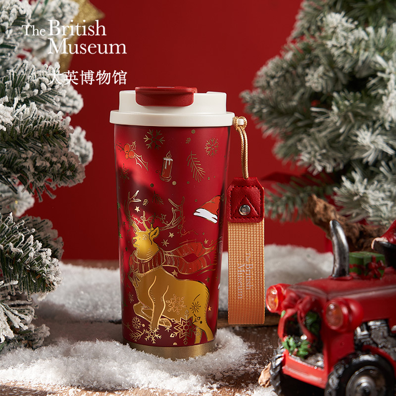 大英博物馆麋鹿系列咖啡保温杯