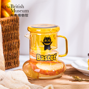 大英博物馆安德森猫巴斯特萌猫一壶一杯冷水杯套装教师节礼物