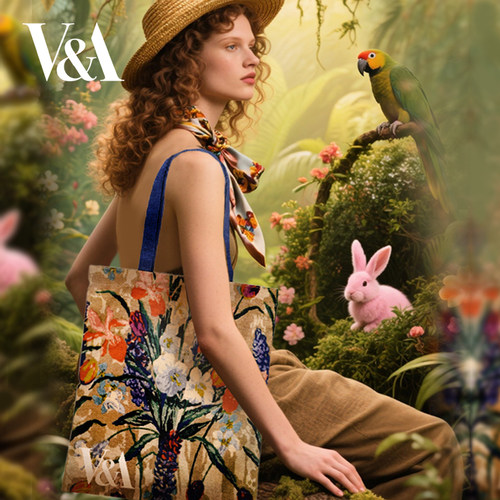 VA博物馆植物狂欢系列帆布包