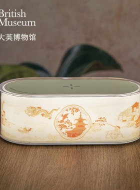 大英博物馆东方梦境系列龙腾吉瑞流光艺境小方盒无线充小夜灯红色
