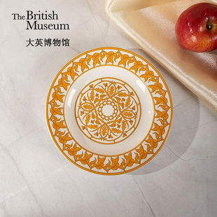 大英博物馆马约里卡系列拜占庭纹样陶瓷盘菜盘甜品盘家用餐具圆盘