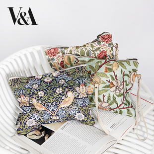 大英博物馆V&A博物馆工艺美术系列草莓小偷收纳包送闺蜜生日礼物