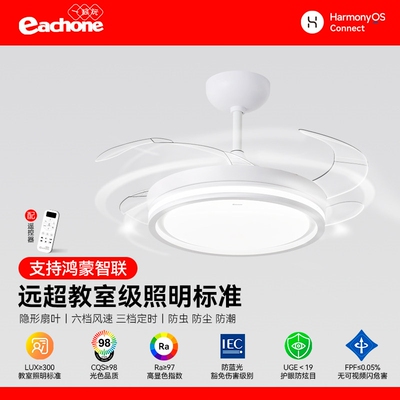 隐形风扇灯客厅装饰吊扇灯现代简