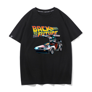 老电影回到未来T恤男科幻纯棉短袖 Back Future经典 the 衣服