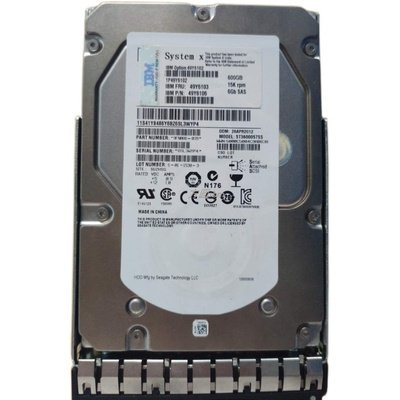 IBM 49Y6102 49Y6103 49Y6106 600G15K SAS X3650 M4服务器硬盘