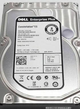 DELL EqualLogic存储硬盘 7WV9W ST2000NM0001 2T 2TB SAS 3.5 EQ