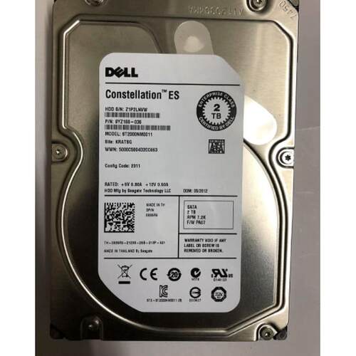 DELL835R9 0835R9 2T SATA 3.5 7.2K 6GB 64MB服务器硬盘R720