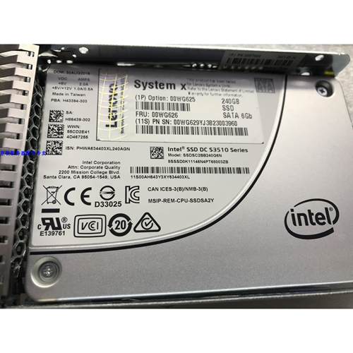 联想00WG625 00WG626 00YC390 00YC391 240G SATA SSD 固态硬盘