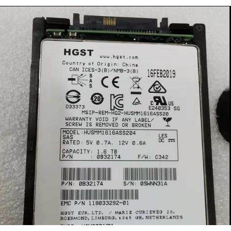 EMC Unity 005051588 005052259 005052258 1.6T 2.5 SSD