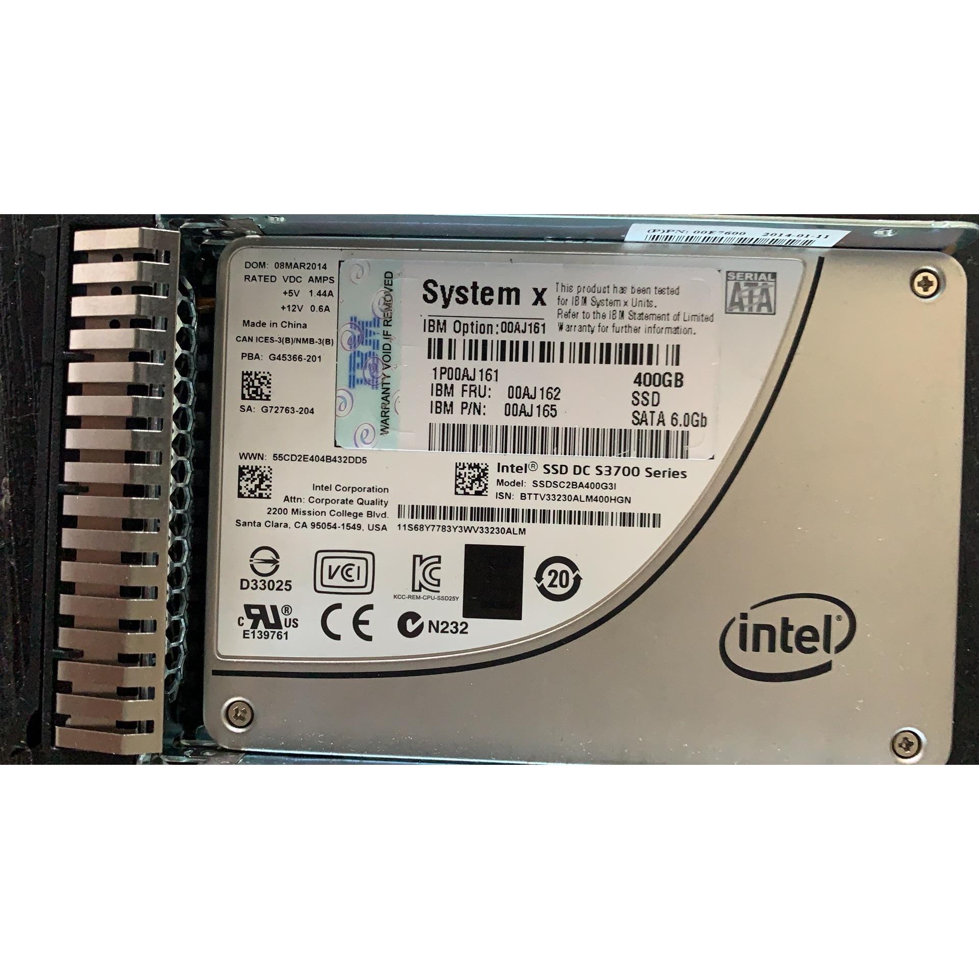 IBM 00AJ161 S3700 400G SATA 2.5 00AJ162 00AJ165 硬盘