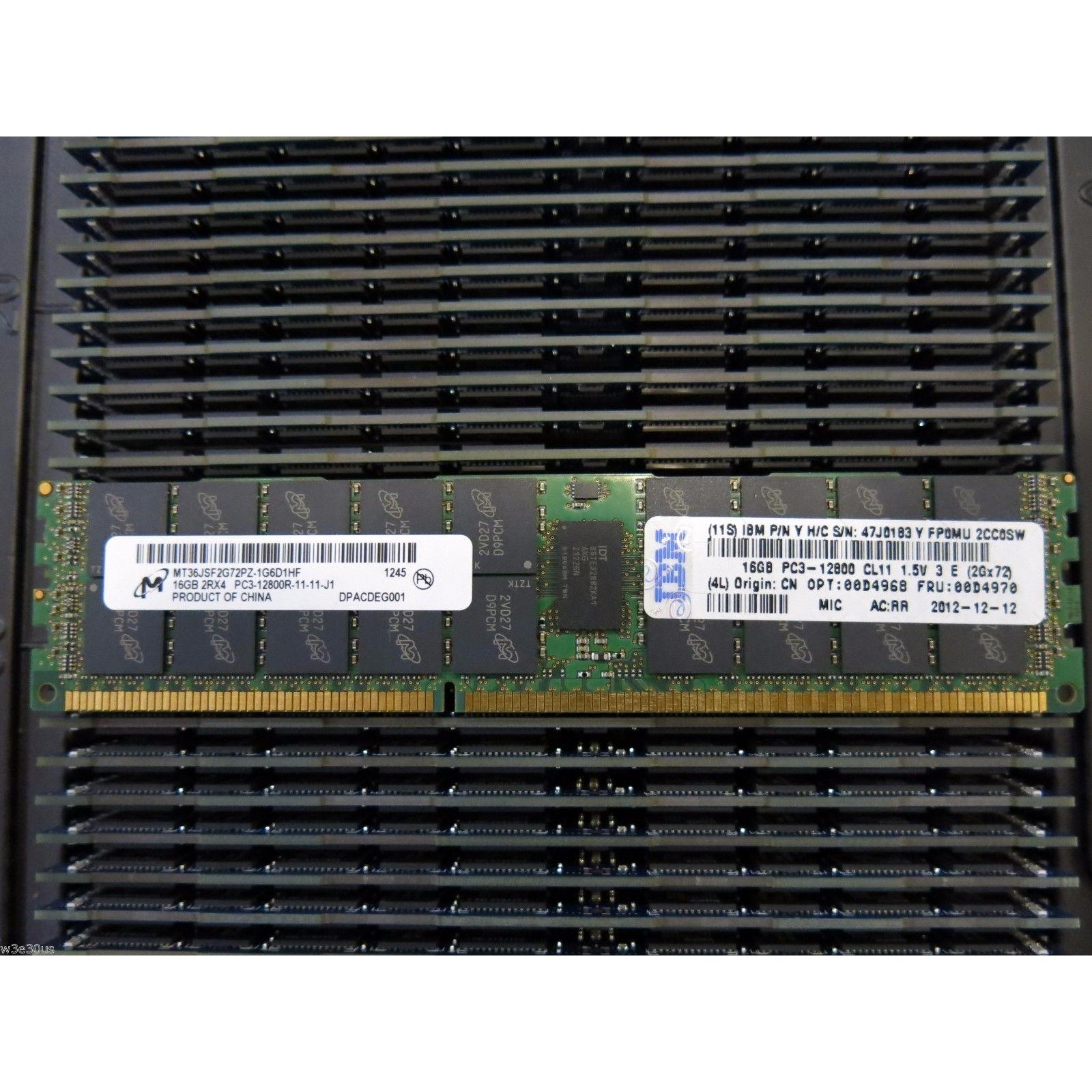 IBM 00D4968 00D4970 服务器内存16GB 2RX4 1600 REG PC3-12800R
