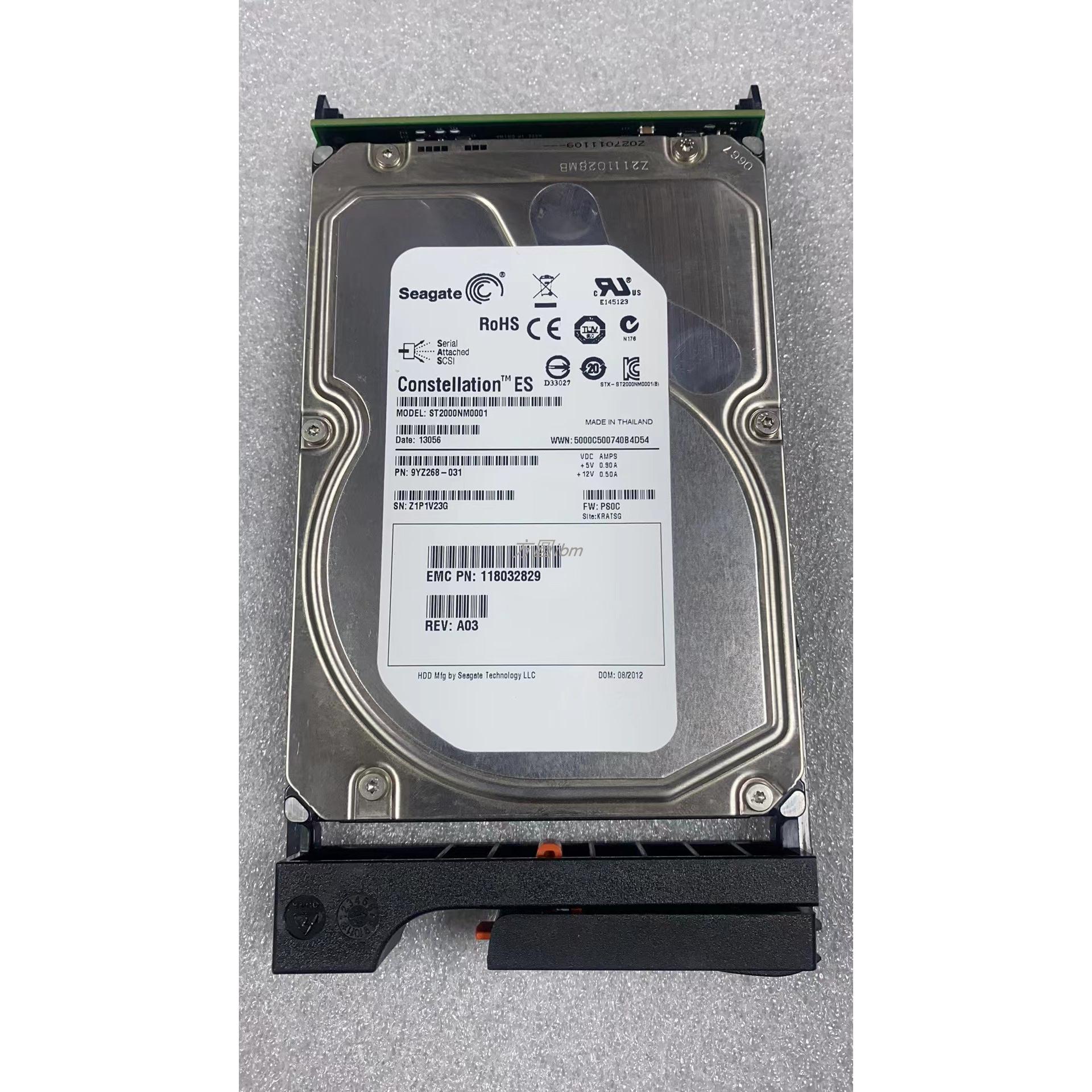 EMC 005049498 2T SAS 3.5 7.2K 6GB存储硬盘VNXe3100 VNXe3200