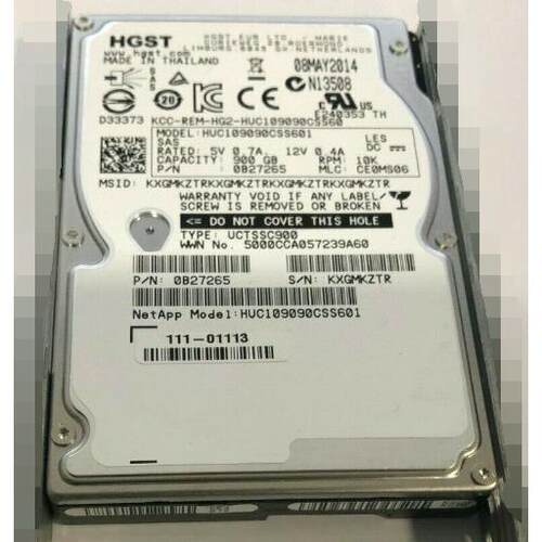 NetApp E2624 E2700 900GB SAS 0B27265 111-01113 E-X4036B-R