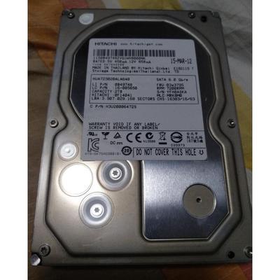 HDS 2TB 7.2K 3.5 6G SATA HUA723020ALA640硬盘 附带测报