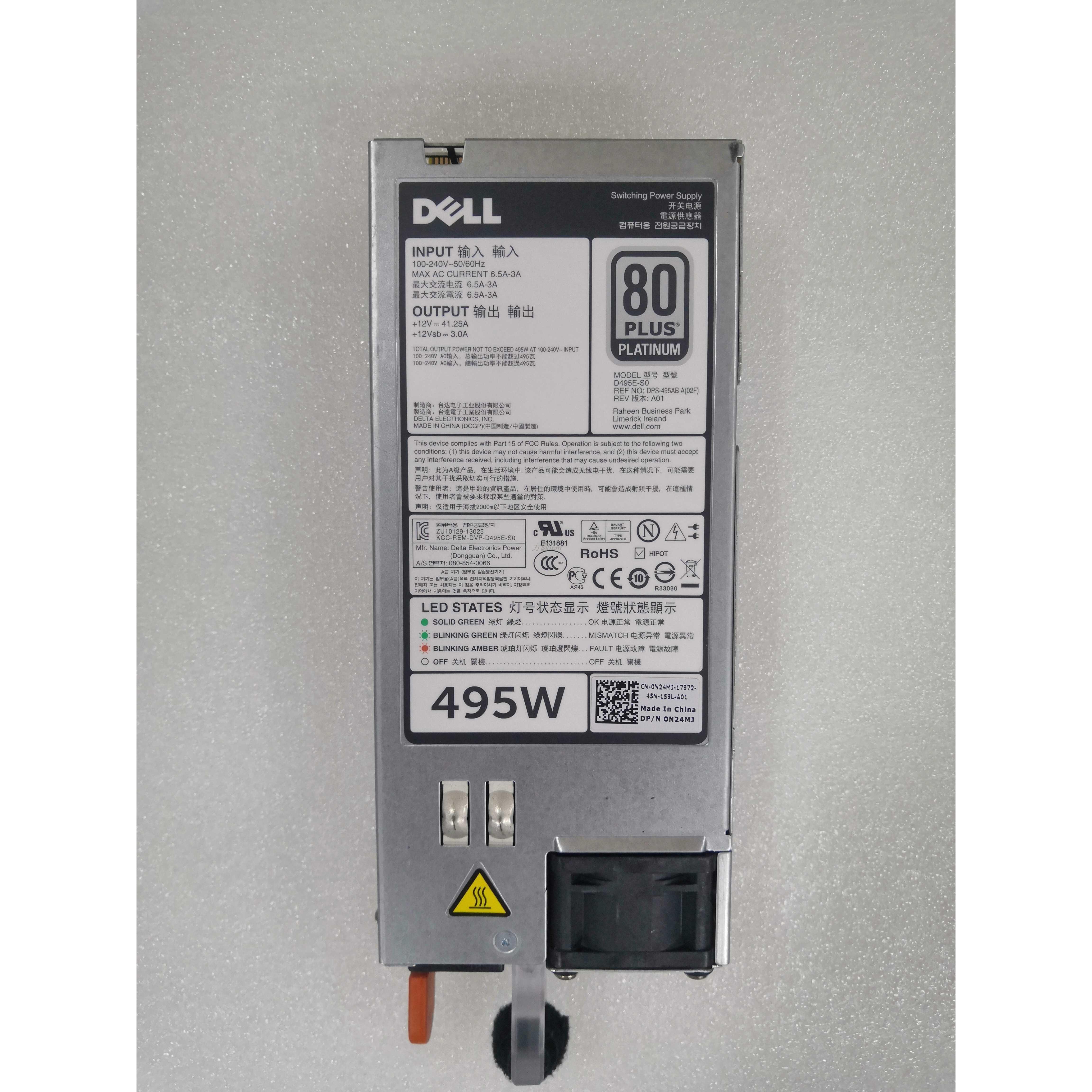 DELL 495W 750W 1100W R620 R720 R720XD服务器电源5NF18