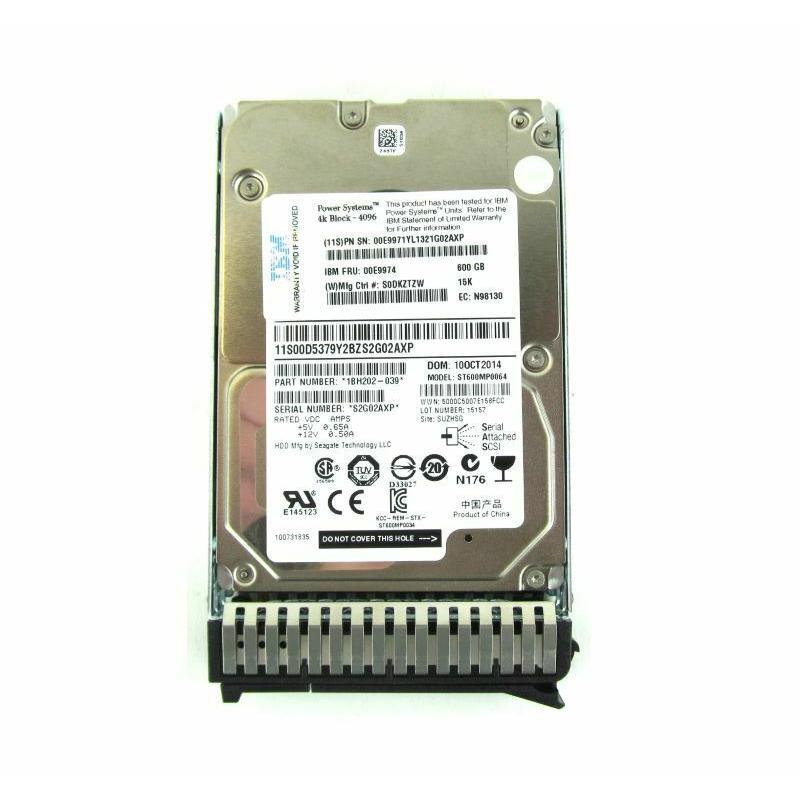 IBM 00E9974 600G SAS 15K 2.5 Power8 12G硬盘 00E9974 E9974